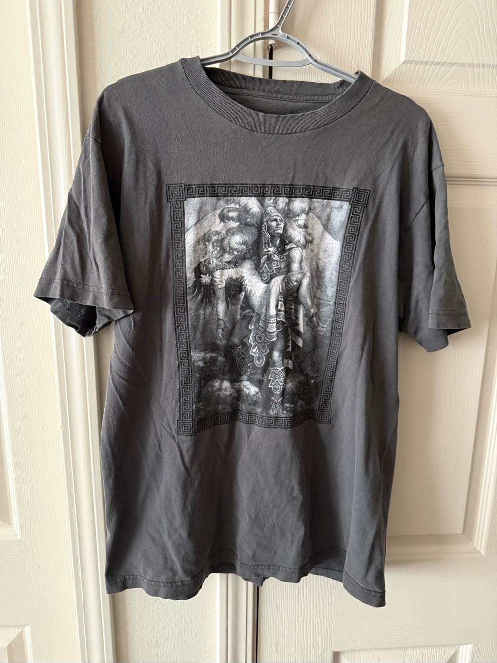 Men's Graphic Crew Neck T-Shirt - Charcoal Gray